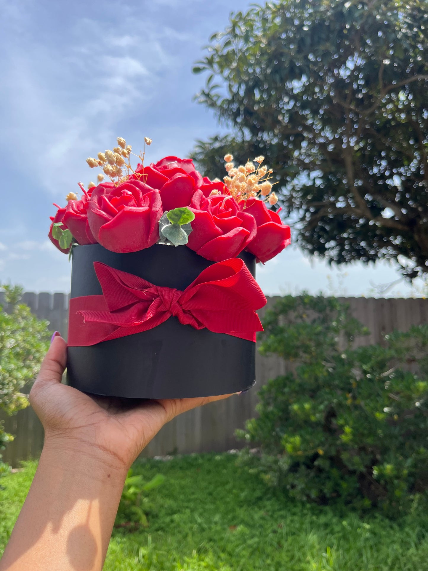 Rose Candle Bouquet