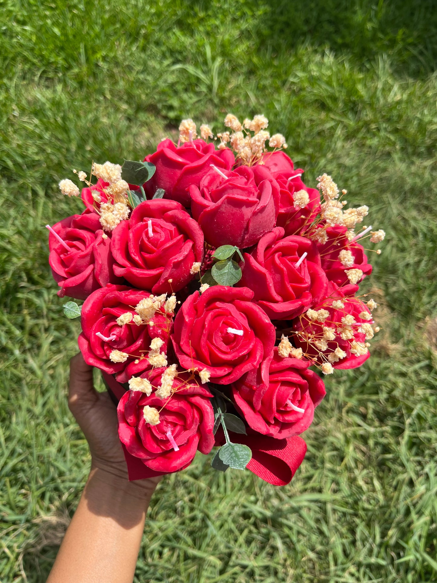 Rose Candle Bouquet